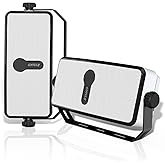 Inwa Bluetooth Outdoor Speaker, IPX5 Waterproof Wall Mount Speaker, Wireless Sync Up to 100 Speakers, Connect Seamlessly to Phone, Computer, Suitable for Patio, Porch, Gazebo, Garage, 2 PCS