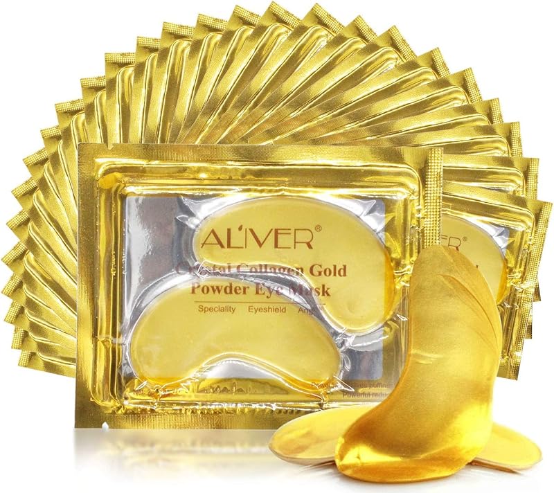 Hot Shot Tools 20 Pairs 24K Gold Under Eye Treatment Masks Collagen Gel Wrinkle