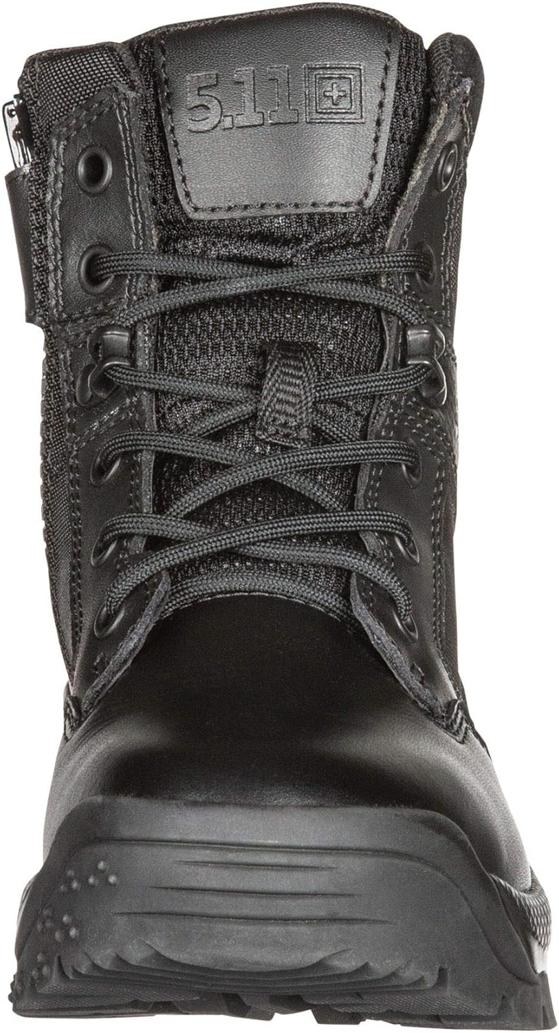 5.11 Men's ATAC 2.0 6" Tactical Side Zip Military Boot, Style 12394, Black: Shoes