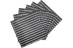 VERTUPET 6 Pack Aquarium Fish Tank Divider, 11.8 x 11.8 Inches Egg Crate Grid Divider, Aquascaping Plastic Grid for Bottom with 100PCS Nylon Cable Tie, Black