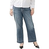 Jag Jeans Womens Plus Size Sophia High Rise Wide Leg Jeans - Legacy
