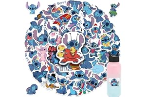 JJLIN 50Pcs Cartoon Movie Stickers Gifts for Kids Girl Laptop, Cute Waterproof Vinyl Cartoon Decal for Teen Water Bottle Bike Guitar Phone Skateboard Luggage (ST)
