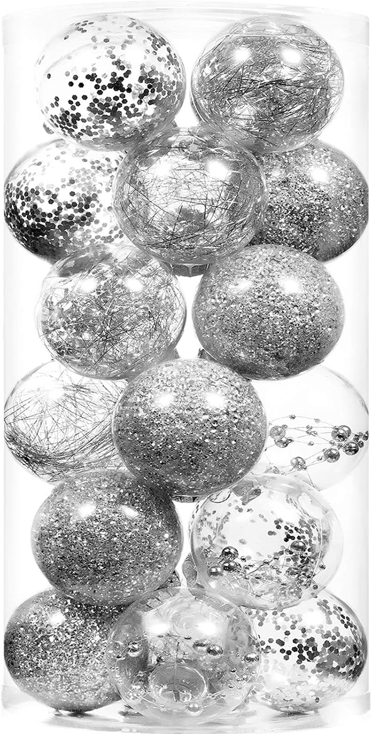 70mm/2.76" Shatterproof Clear Large Christmas Ball