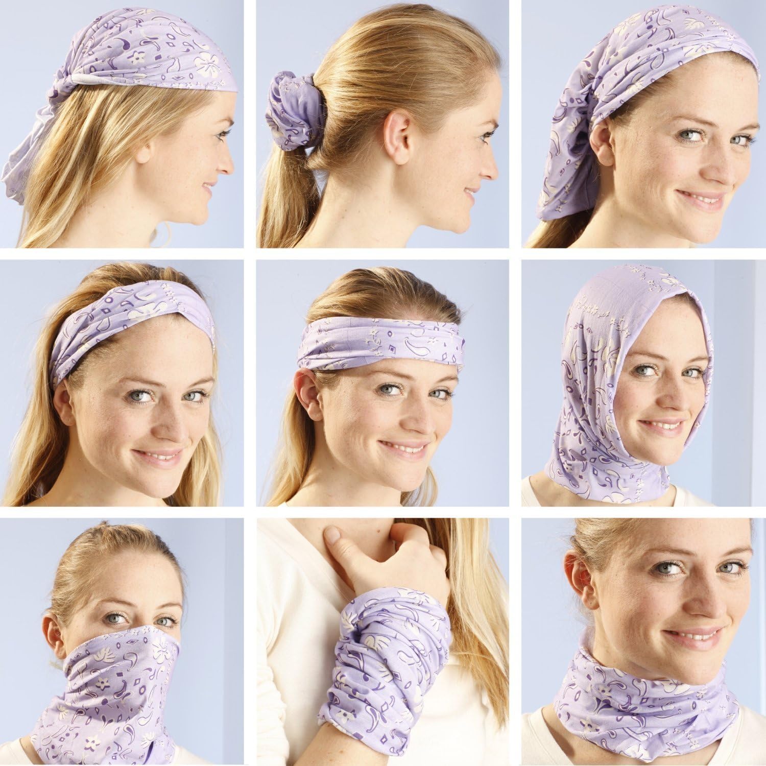 KALILY 12PCS Headband Bandana - Versatile Sports & Casual Headwear –Multifunctional Seamless Neck Gaiter, Headwrap, Balaclava, Helmet Liner, Face Mask for Camping, Running, Cycling, Fishing etc: Clothing