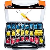 Wirefy Heat Shrink Wire Connectors Kit - Marine Grade Electrical Connectors - Automotive Butt Connectors - Insulated Ring, Sp
