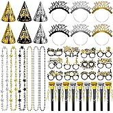 Openfly 48Pcs 2026 New Year's Eve Party Supplies Including Happy New Year Hats Noise Makers for New Years Party Favors 2026