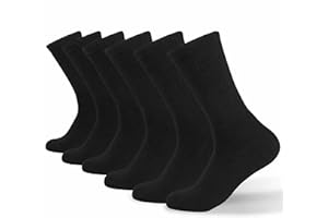 Ycets Crew Socks for Men, Cotton Tube Athletic Socks for Running Basketball Hiking Soccer,Non Slip Arch Support Seamless