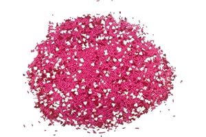 SPRINKLE ME THIS Made with Love | Pink Decorette Sprinkles with White Hearts | 12 OZ Resealable Stand Up Bag | Valentine's Day Sprinkles | Topping for Decorating Baked Goods and Ice Cream