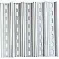 International Connector T&G 5 Pieces DIN Rail Slotted Aluminum RoHS 35mm Wide 7.5mm High (7")