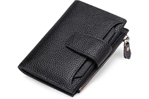Falan Mule Women's Genuine Leather Wallet, Compact Size, RFID Blocking, Includes Coin Pouch, Card Holders, 14 Slots