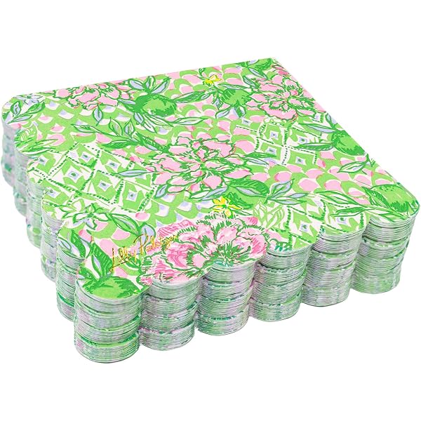 Lilly Pulitzer Serviettenhalter Aus Keramik – Weiß, Ananas-Design, Für Bis Zu 40 Cocktail-Servietten (7,6x13,3x12,1cm) – Tropische Tischdekoration