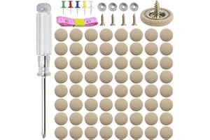 GOOSLA 65 Set Car Roof Headliner Repair Kits, 262 Pcs Auto Roof Snap Rivets Retainer for Interior Ceiling Cloth Fixing Repair Buckle with Installation Tool (Beige Flannelette)