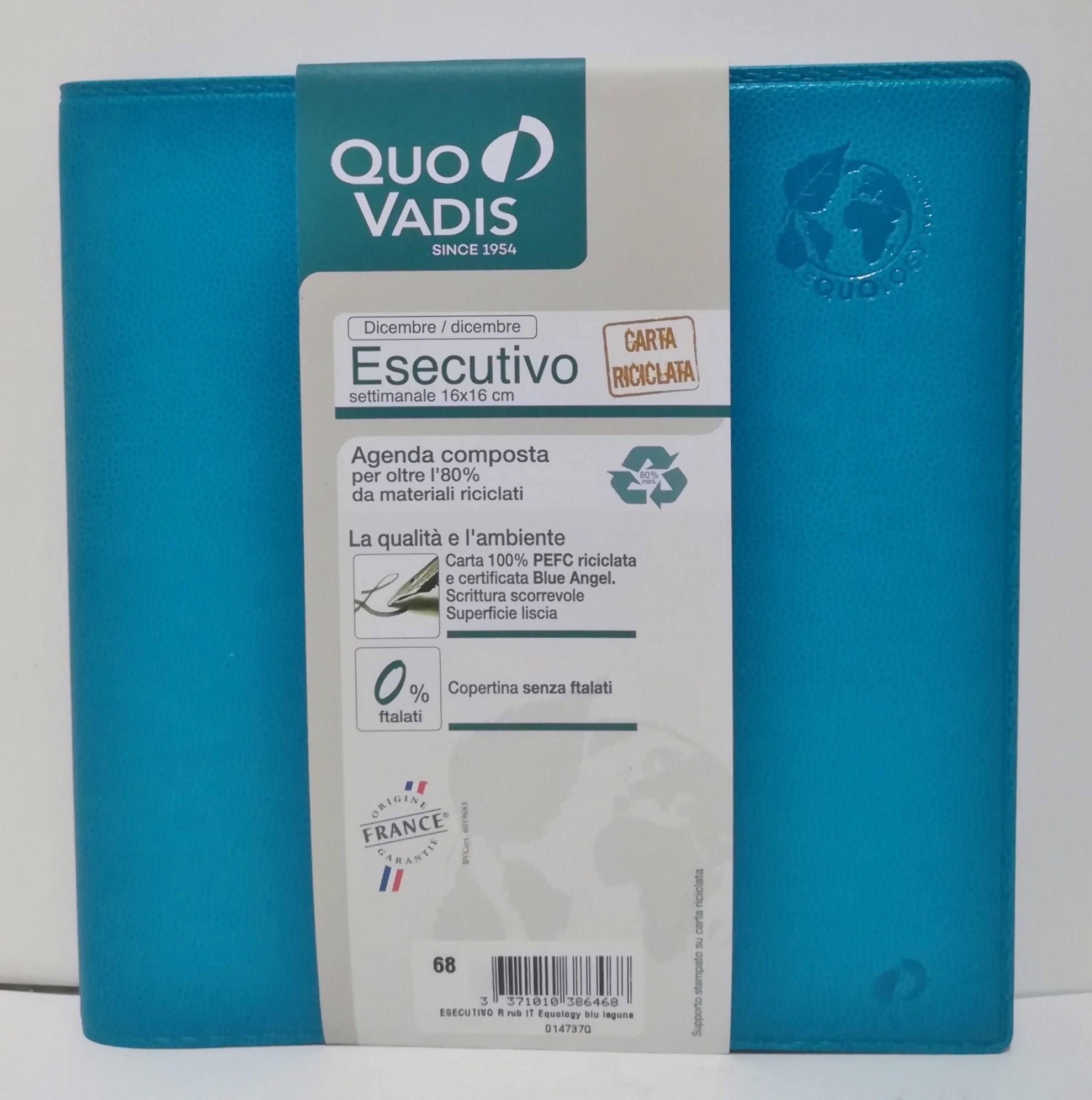 QUO VADIS 01473720MQ ESECUTIVE R rub IT Equology Lagoon 16x16 Blue Lagoon - Year 2020 -