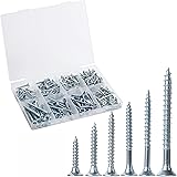 Mr. Pen- Wood Screws Assortment Kit, 152 pcs, Phillips Tips, Wood Screws, Screws, Assorted Screws, Screws Set, Flat Head Scre