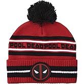 Deadpool Logo Red & Black Cuff Beanie