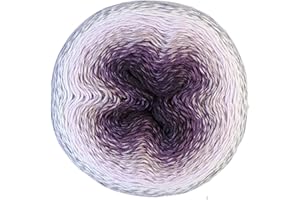 Scheepjes Yarn Whirl Ombre - 1111 Yards, 57% Cotton Yarn for Crocheting, Knitting Yarn Kit and Crafts, 38% Acrylic Yarn, Softly Color Changing Crochet Kit, Extra Large Yarn Cake (Lavenderlicious)