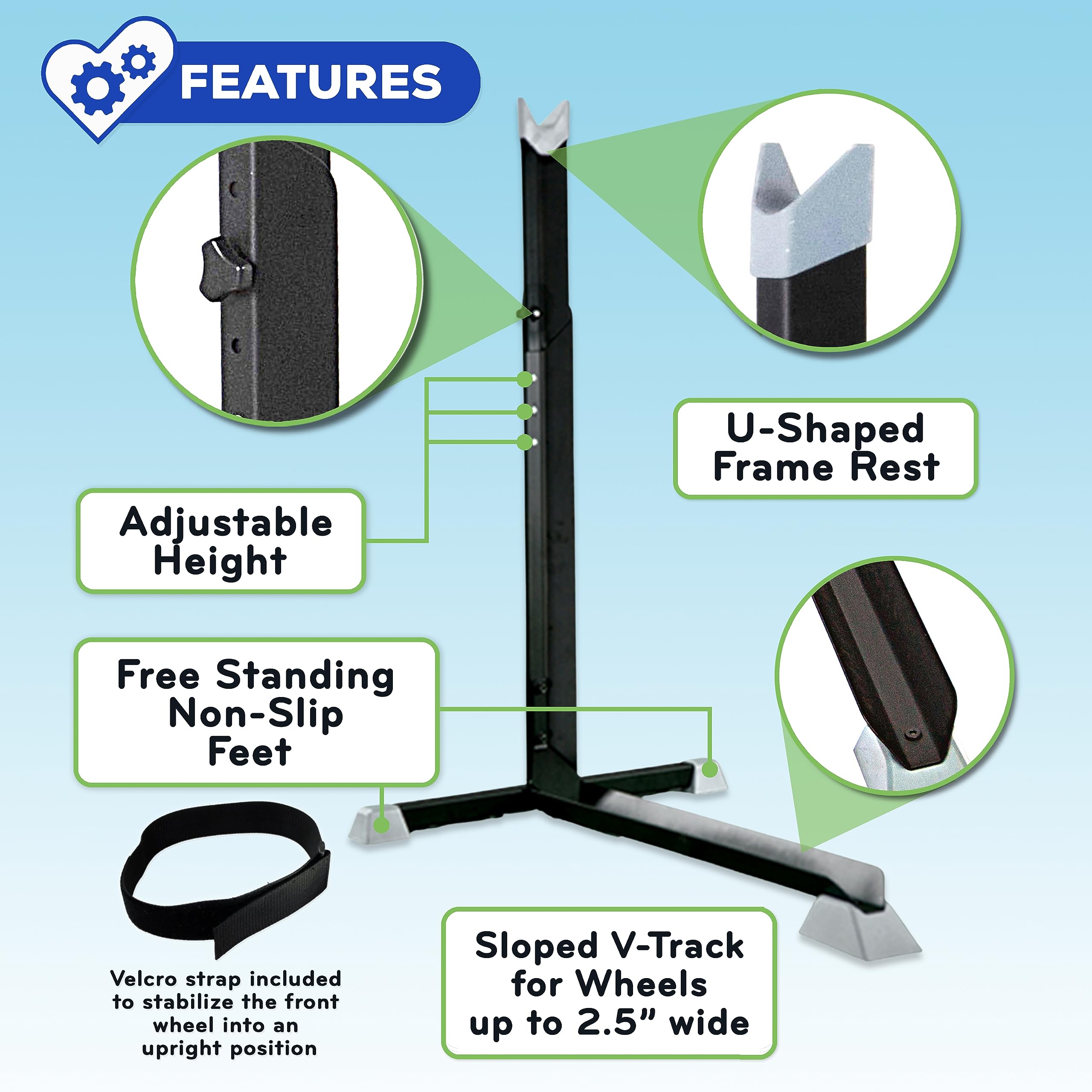 Paddle Board Bike Nook Bike Stand Vertical Storage Rack With