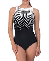 Reebok Women's Shimmering Seas High Neck One Piece ...
