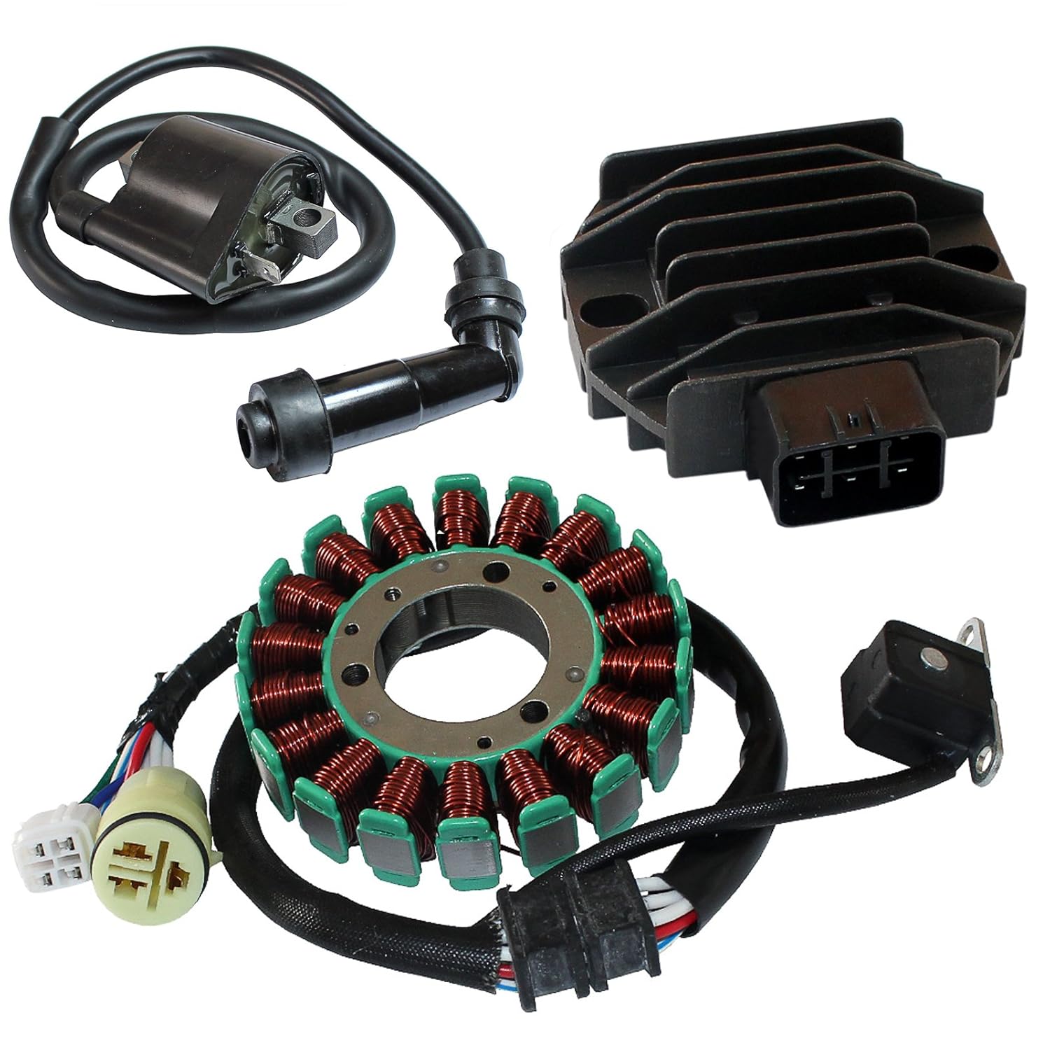 Caltric STATOR & REGULATOR RECTIFIER FITS YAMAHA RAPTOR 660 YFM660 YFM