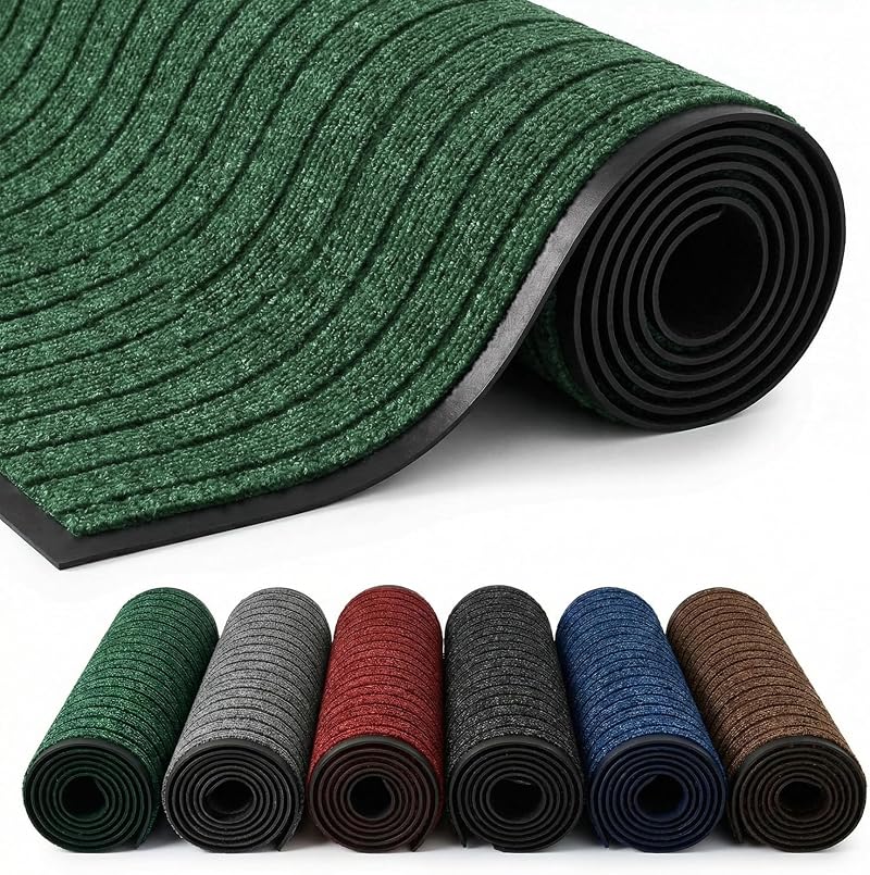 Cozy Haven Rubber Doormat Outdoor Indoor Non-Slip 40x60 cm Green