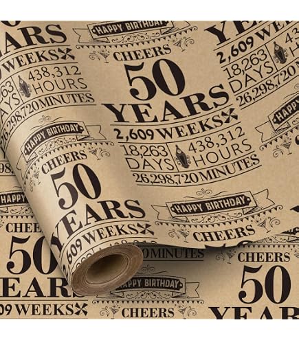 Rouleau Papier Cadeau Noir Et Doré Mat | 43 Cm X 10 M | Pour Anniversaire Homme, Noël, Mariage, Fête Des Pères
