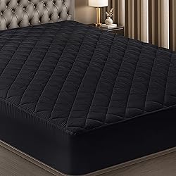 Utopia Bedding Quilted Fitted Mattress Pad, Twin