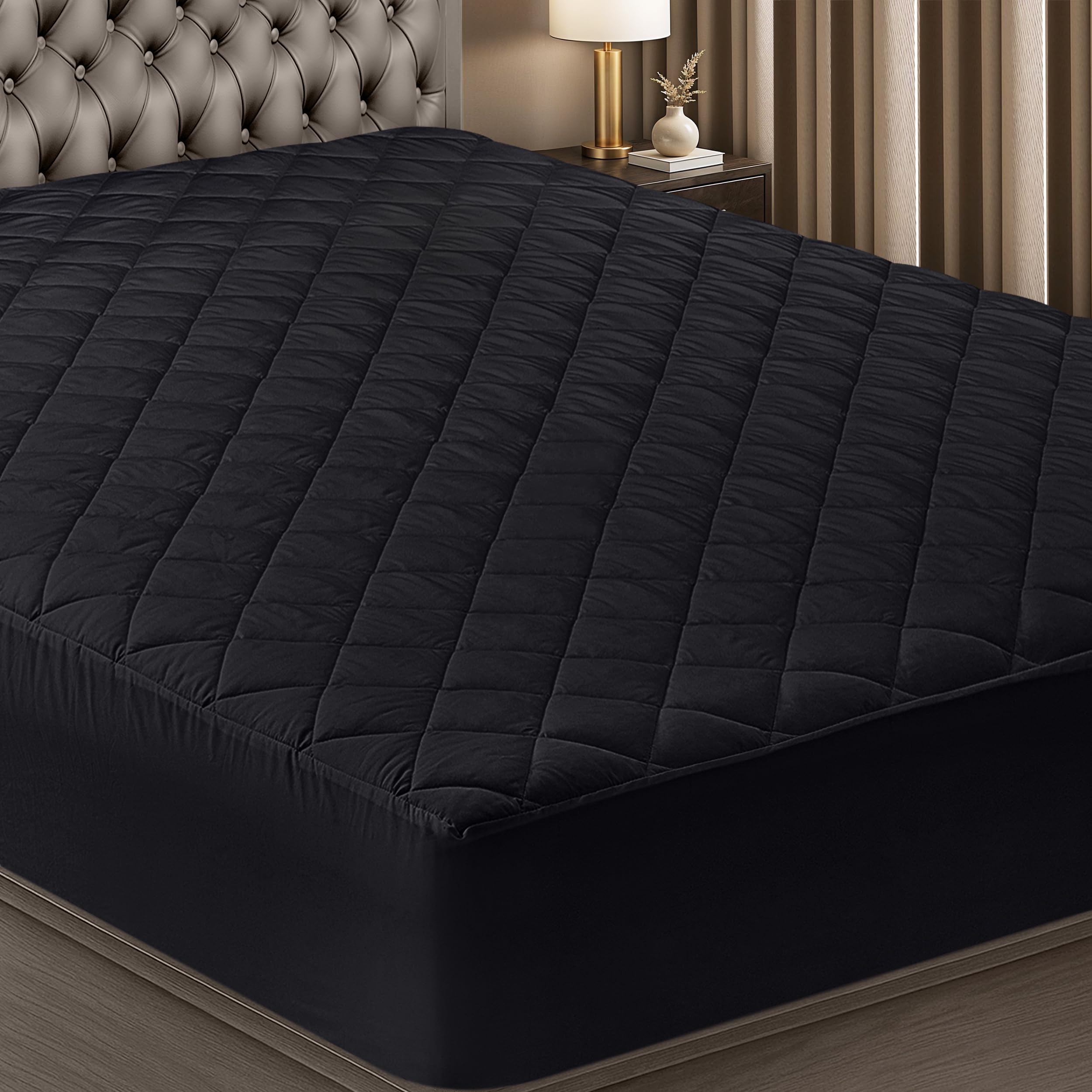 Utopia Bedding Quilted Fitted Mattress Pad, Twin
