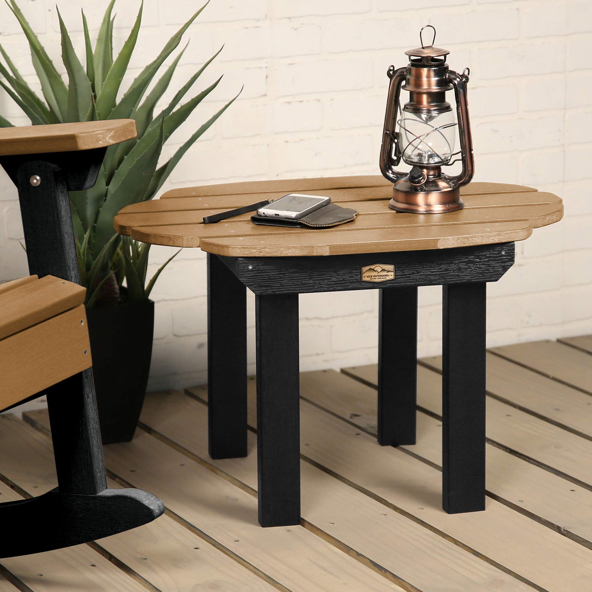 Elk Outdoors EOTBLCW2CAR Side Table, Caribou LAVORIST