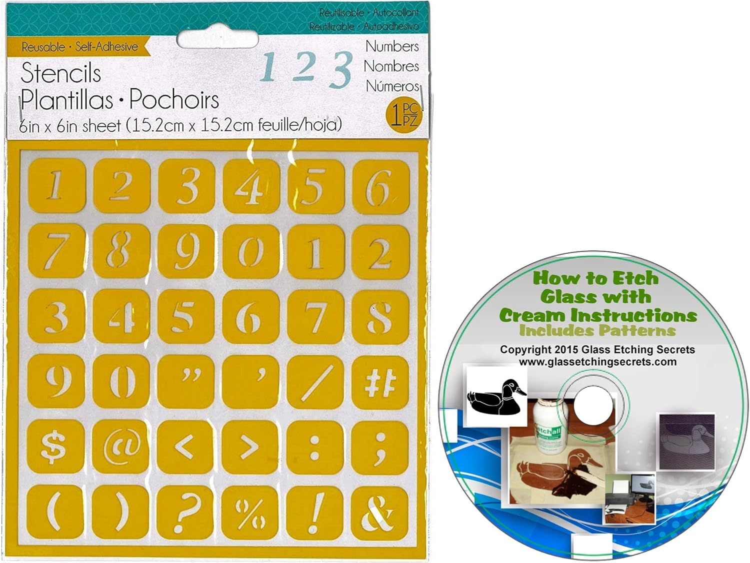 Repositionable Numbers with Icons Adhesive Backed Number & Punctuation