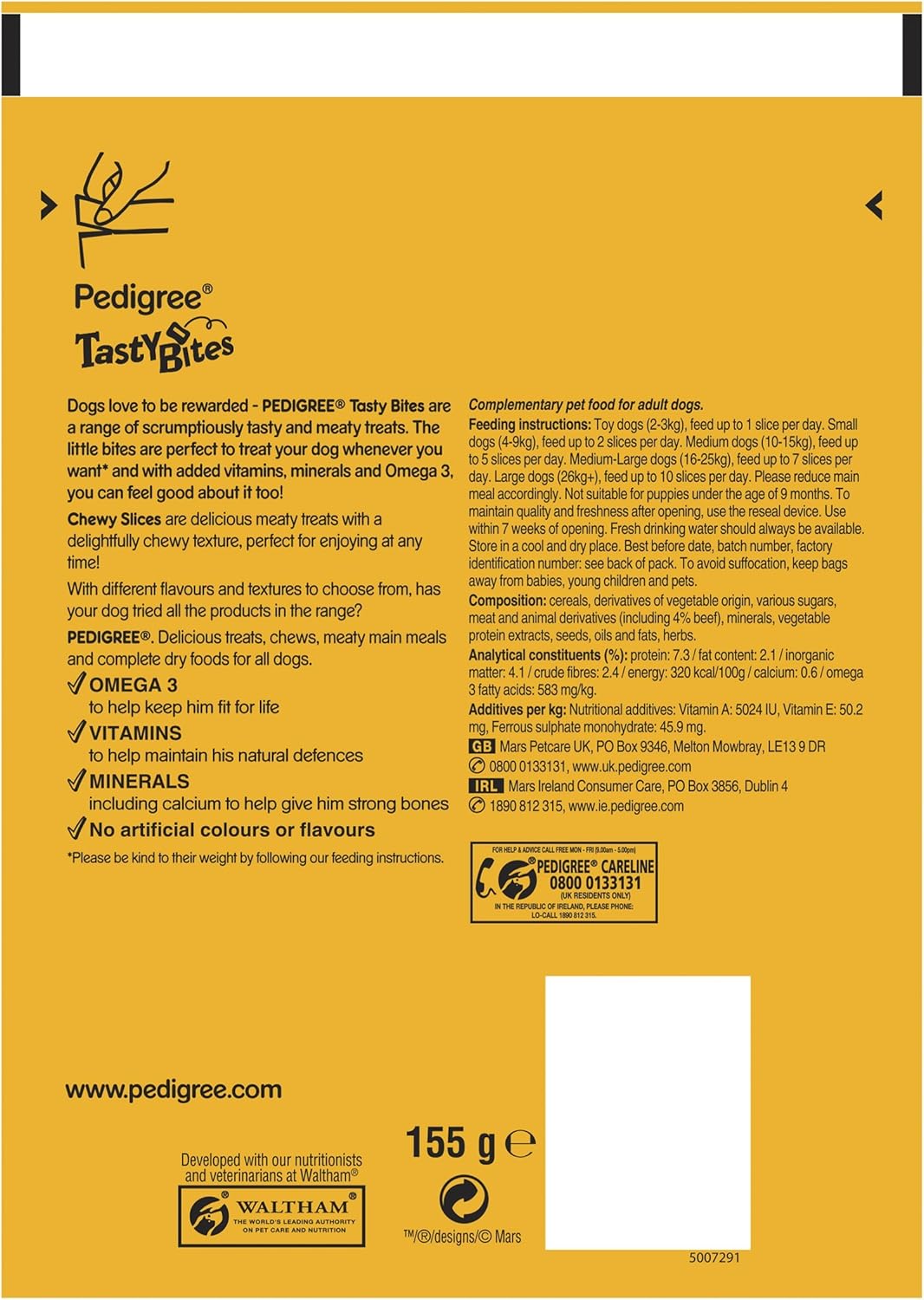 pedigree tasty bites chewy slices