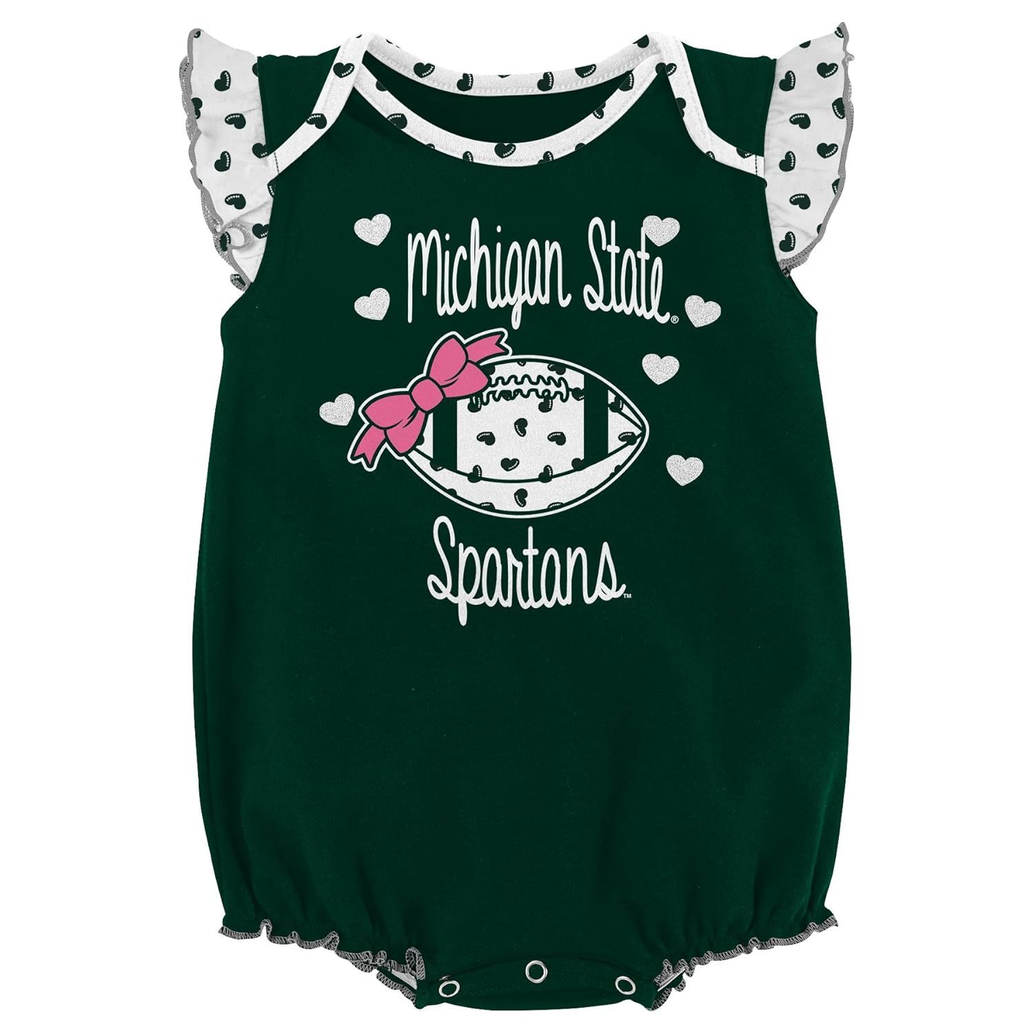 NCAA by Outerstuff NCAA boys Heart Fan 2 Piece Onesie Set