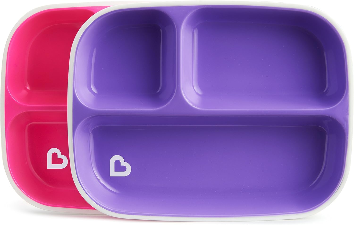 Munchkin Splash 4-Piece Toddler Divided Plates and Bowls Dining Set, Baby Food Set including 2 Baby Plates and 2 Baby Bowls - Image 4