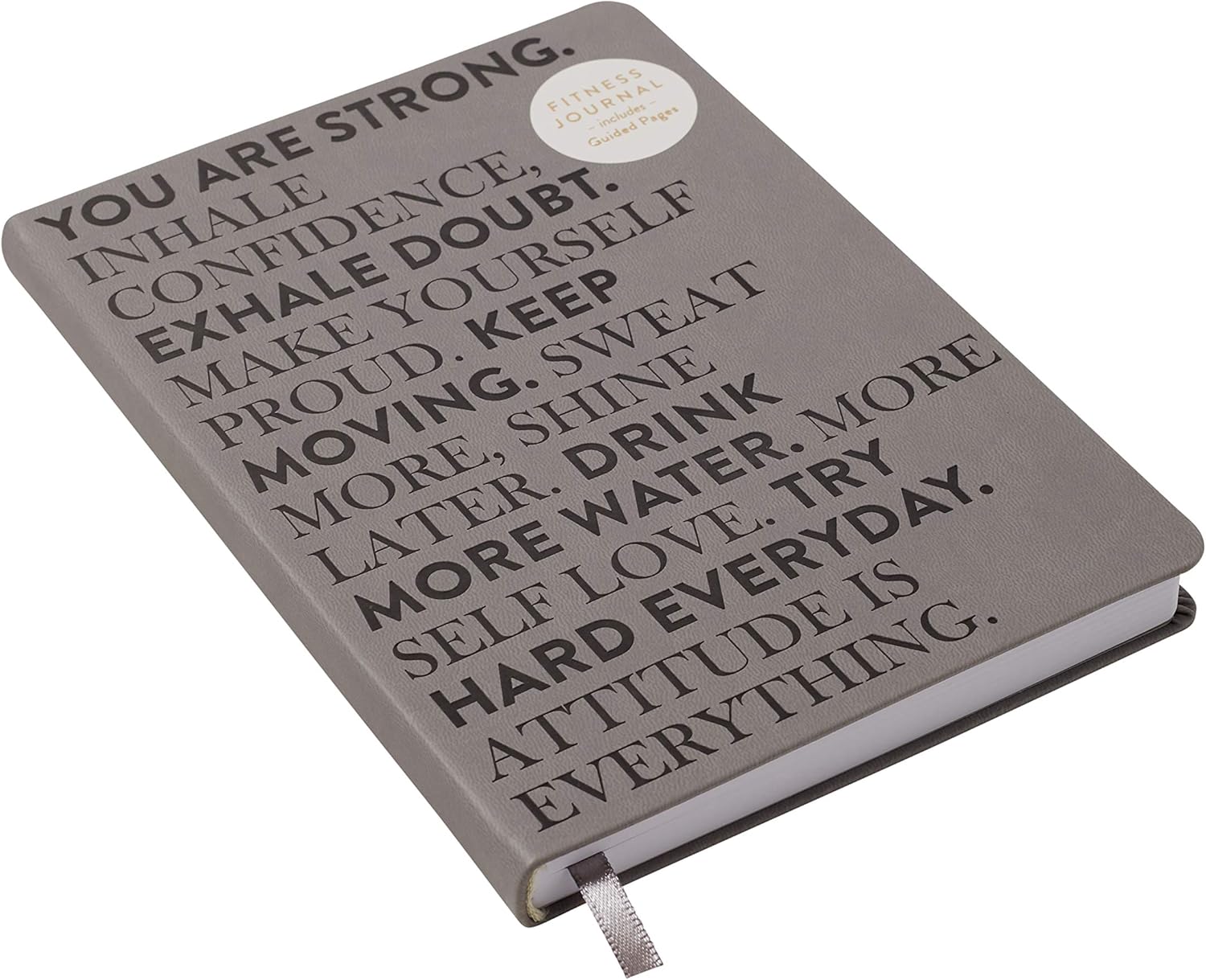 “You Are Strong” Guided Motivating Fitness + Writing Journal | Track Your Goals, Nutrition, Motivation, Emotions & Gratitude | Sturdy Flexible Soft Cover, 6x8": Office Products