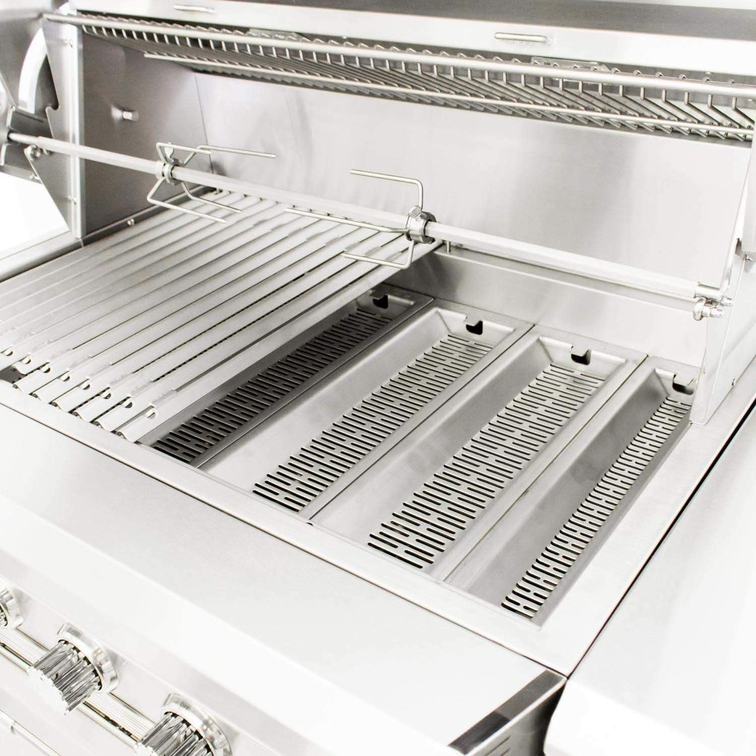 review American Muscle Grill Built-in Dual-Fuel Wood/Charcoal / Gas Grill, 54-inch, Propane