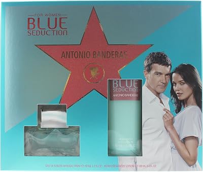 Antonio Banderas Blue Seduction Eau De Toilette 50ml & Body Lotion 100ml Set