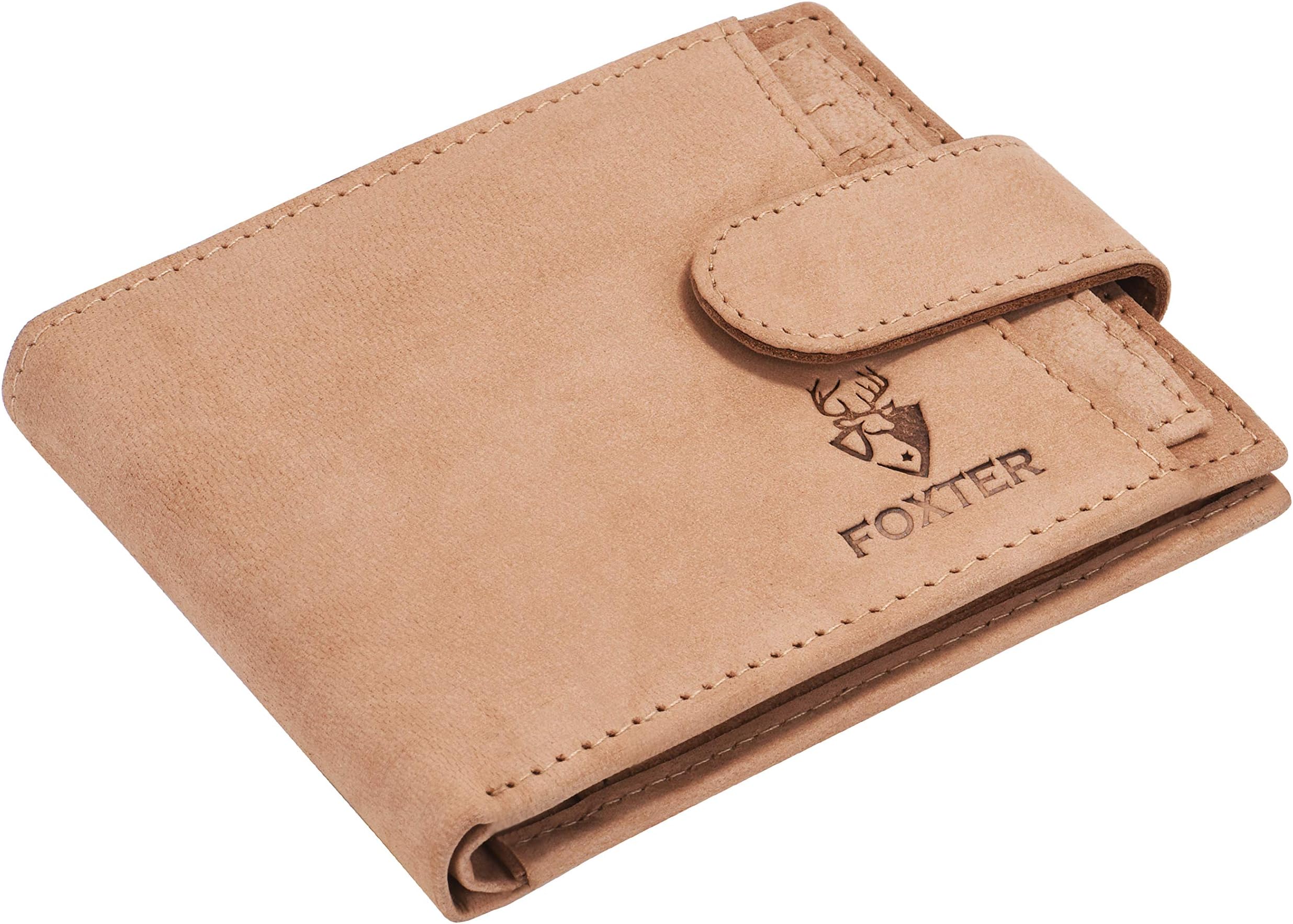 Foxter RFID Protected Men's Blue Leather Wallet