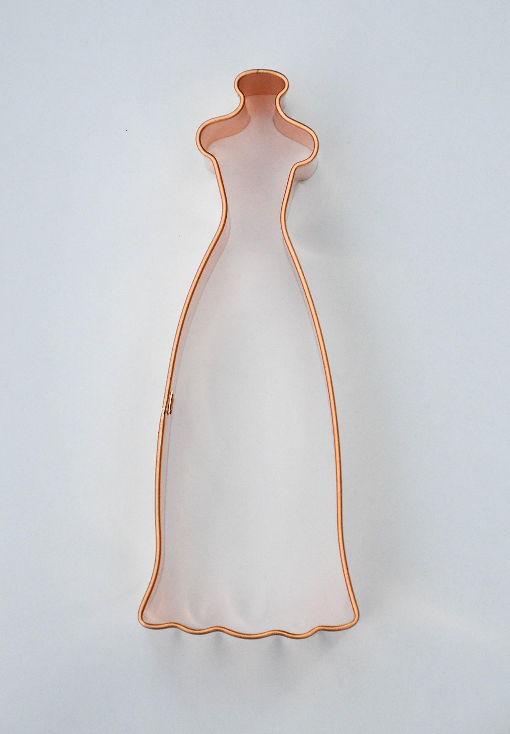 ecrandal Eva Wedding Dress copper cookie cutter