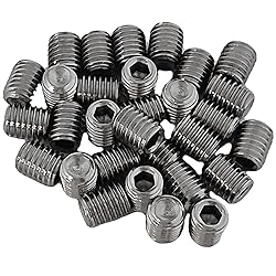 M10 x 12mm Flat Point Screws, Metric Grub