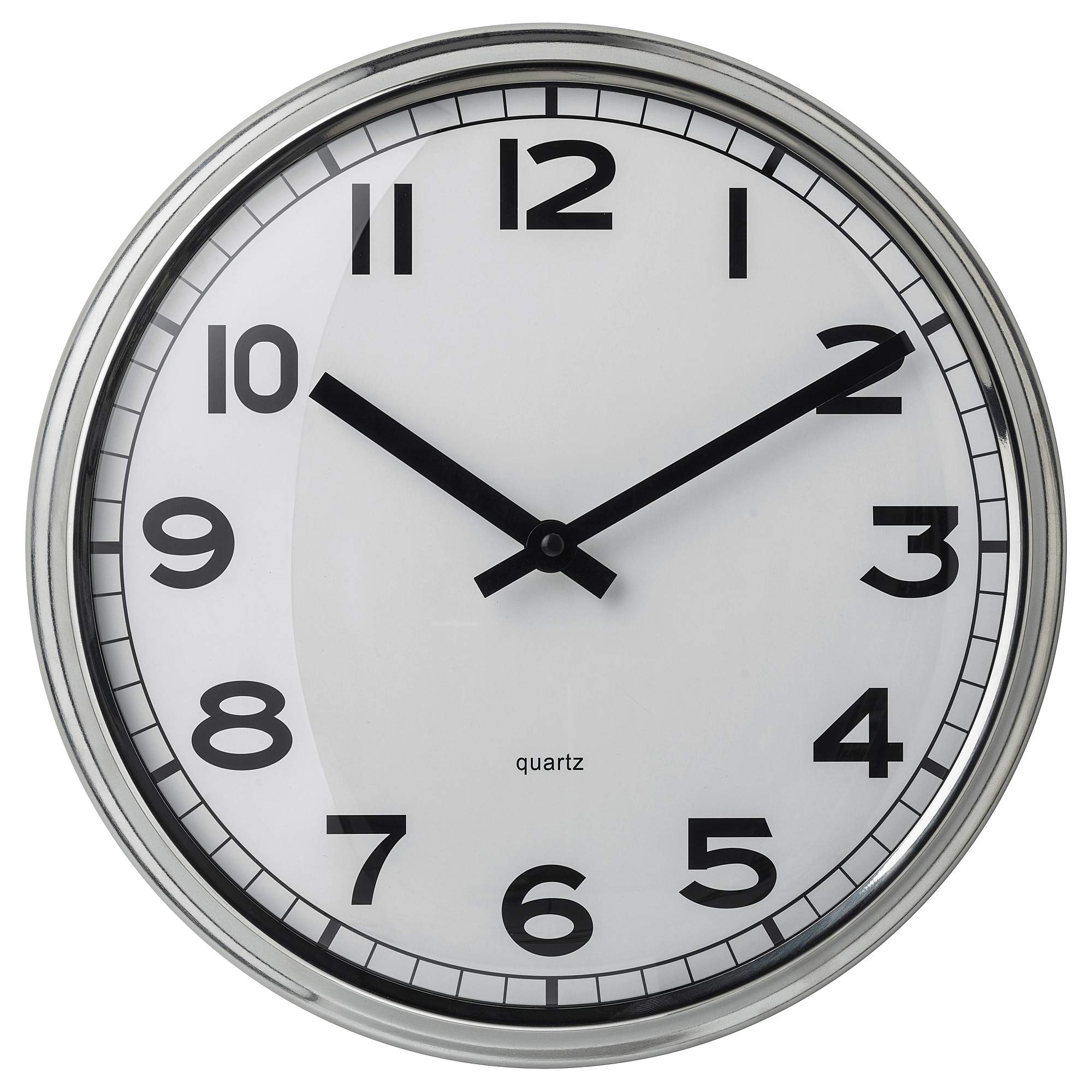 IKEA.. 103.919.08 Wall Clock, Stainless Steel
