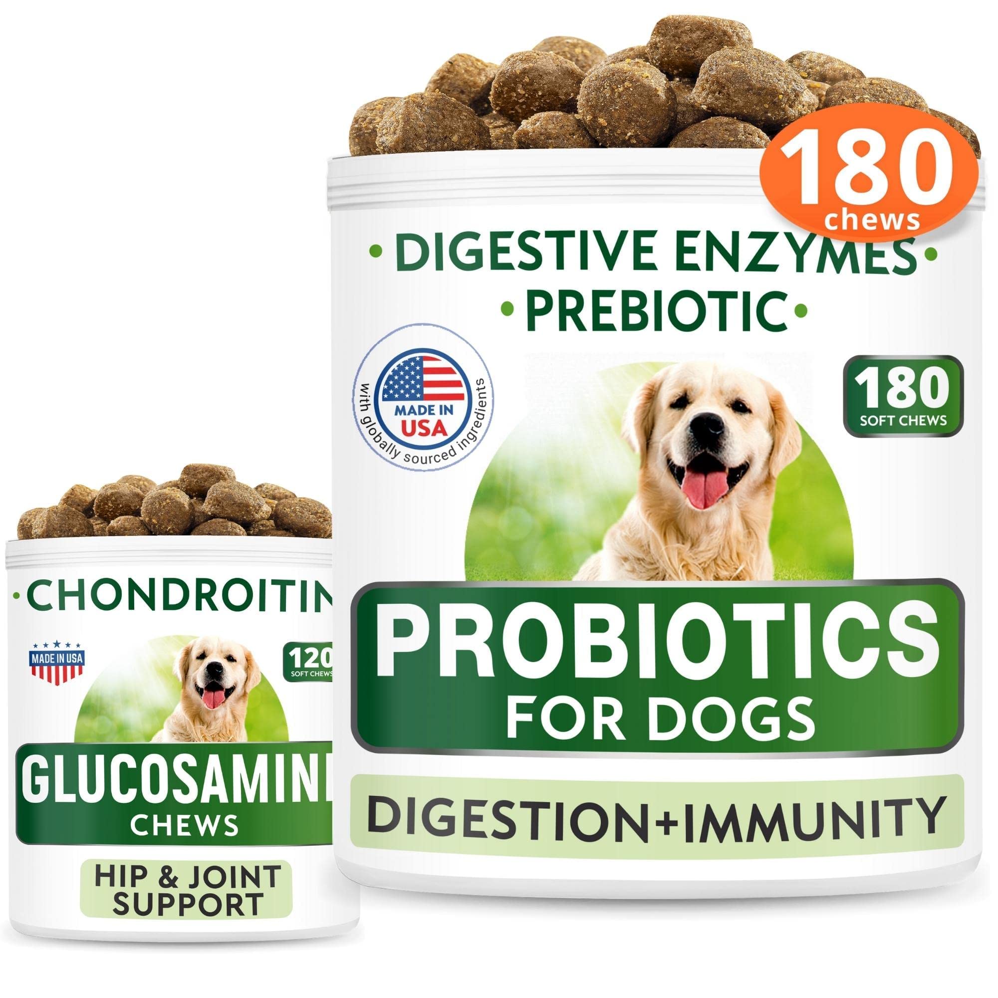 Snapshot of Mua Dog Probiotics Chews Plus Glucosamine Bundle Gas Diarrhea Allergy