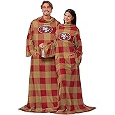 FOCO NFL unisex-adult Nfl Team Logo Oversized Wearable Throw Blanket