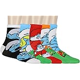 Hyp The Smurfs Women's Character Designs 5-Pack Ankle Socks
