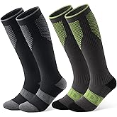 findway Merino Wool Ski Socks, 2 Pairs Thermal Knee-high Snowboarding Snow Winter Warm Socks for Men Women