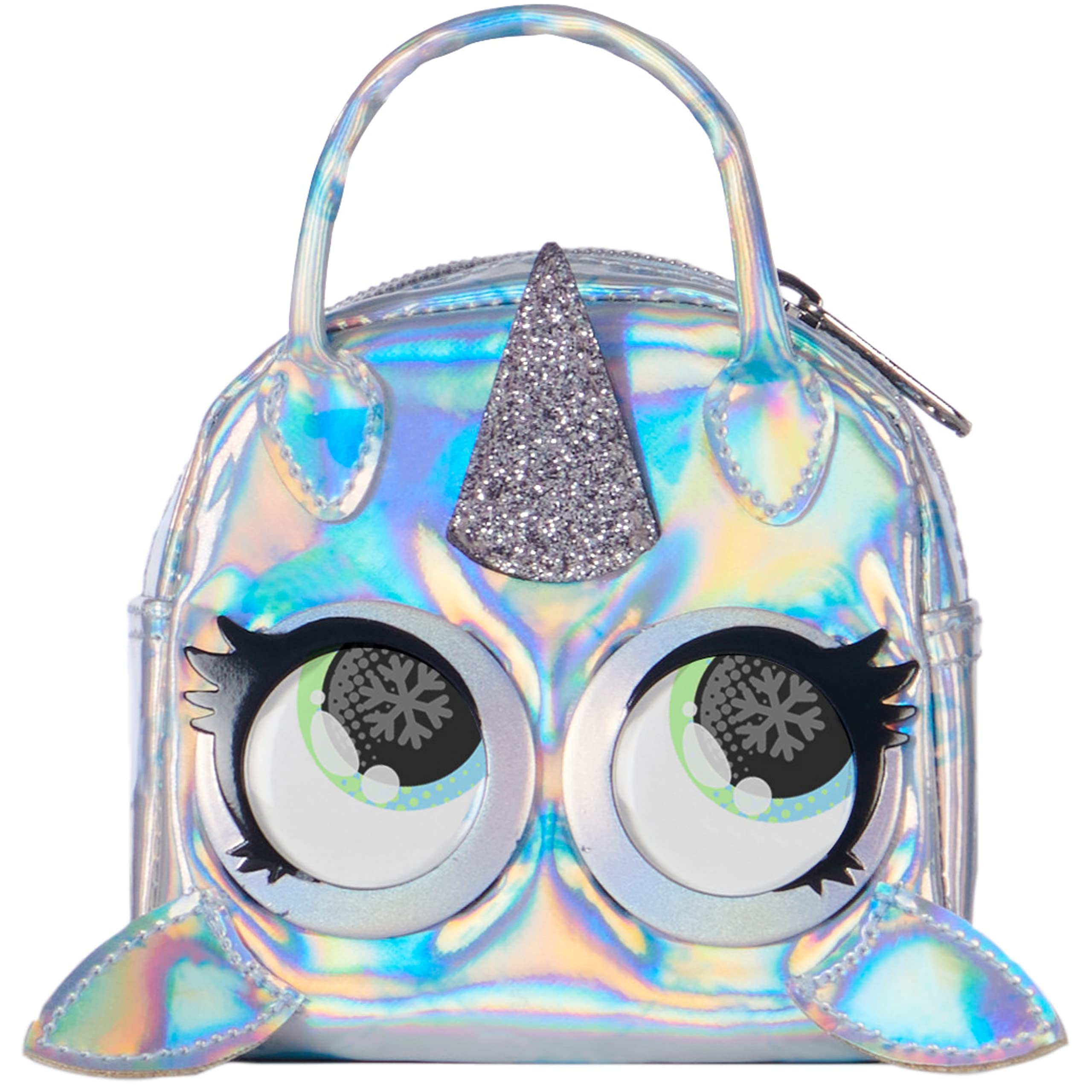 Purse Pets Micros, Narwow Narwhal Stylish Small Purse with Eye Roll Feature, Kids’ Toys for Girls Aged 5 and above