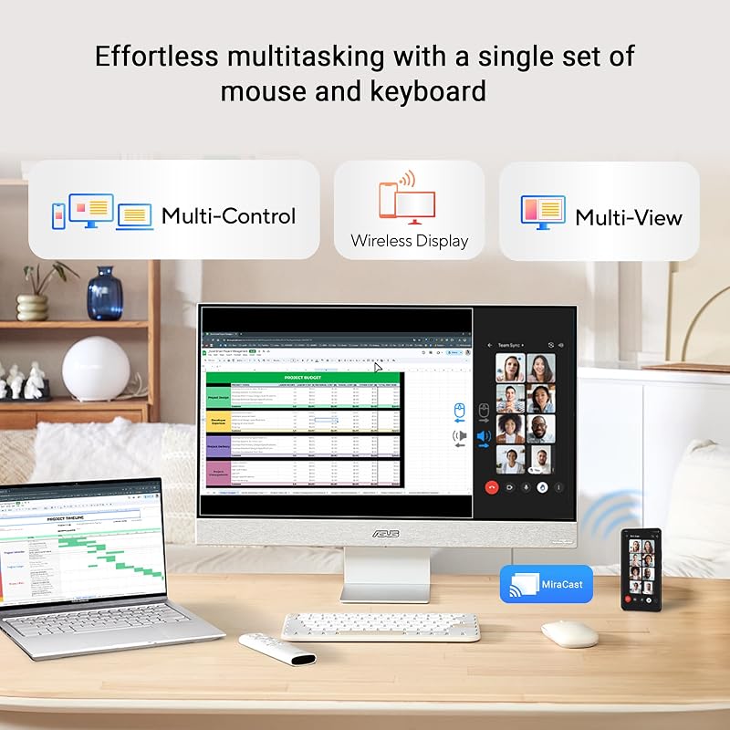 ZenScreen Smart MS27UC 27 Zoll 4K UHD IPS USB-C Smart Monitor