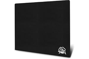 SkyPAD Glas 3.0 XL Gaming Mouse Pad with Cloud Logo | Professional Large Mouse Mat | 400 x 500 mm | Black | Special Glass Sur