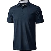 MAGCOMSEN Mens Polo Shirts Short Sleeve Moisture Wicking Performance Collared Shirt Athletic Casual Golf Polos