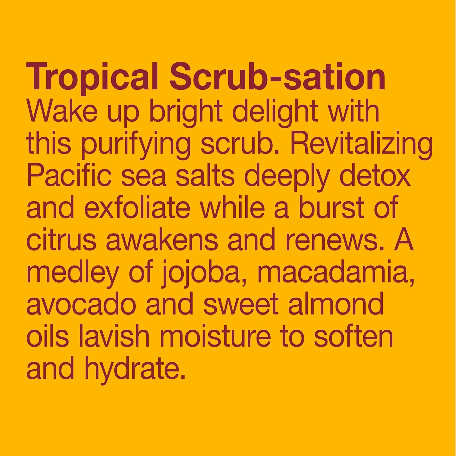 Alba Botanica Revitalizing Sea Salt Hawaiian Body Scrub, 14.5 oz. : Organic Body Scrub : Beauty