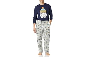 Amazon Essentials Disney | Marvel | Star Wars Men's Flannel Pajama Sleep Sets