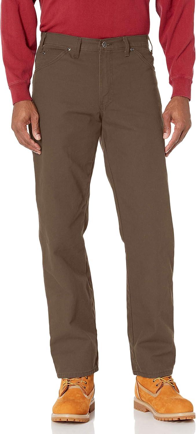 Dickies Men's Relaxed Fit Straight-Leg Duck Carpenter Jean at Amazon Menâs Clothing store